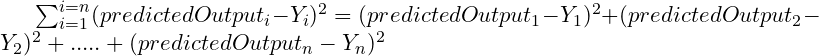 Loss function equation